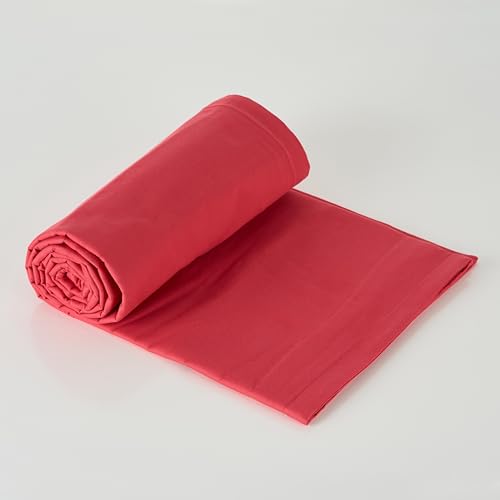 Image of 100% Pure Cotton 3 Layer Dohar, Single Bed Blanket Comforter, (60''X90'' / 152X230 CM), Uni Plain, Skin Friendly Dohar, Color - Viva Magenta
