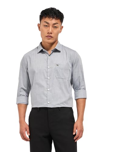 Image of THE BEAR HOUSE Men's Checked Tailored Fit Formal Shirt