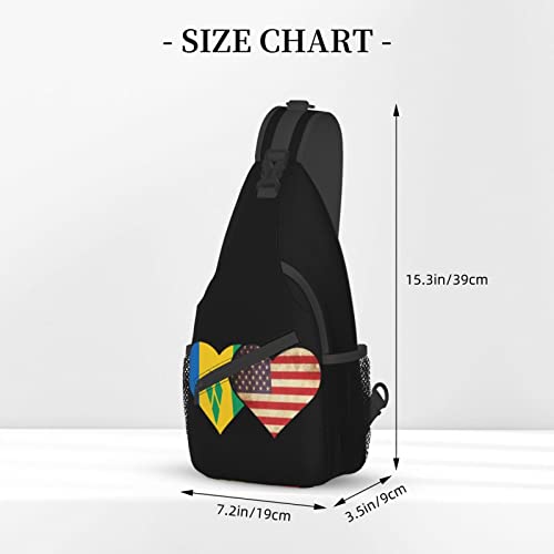 Mochila Cruzada Unisex Negra de Estilo Casual miniatura 4