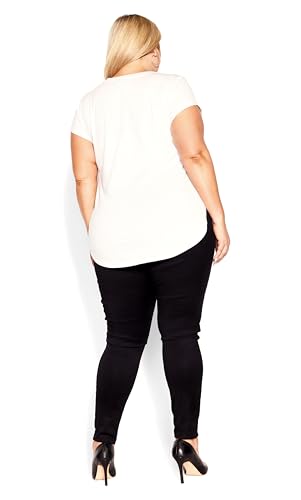 City Chic Women's Plus Size Harley Corset Skinny Regular Jean3