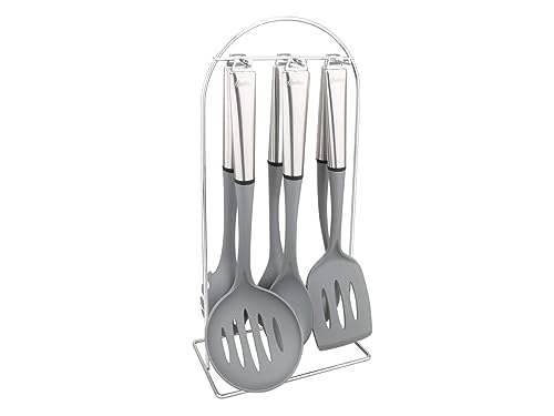 HUDSON 6-Piece Nylon and Steel Utensil Set
