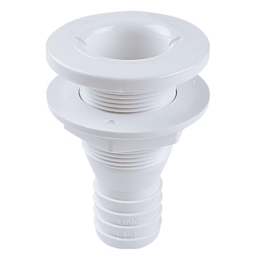 Raccord de coque Seaflo anti-fuite 1-1/4" blanc pour remplacer vos passe-coques usés