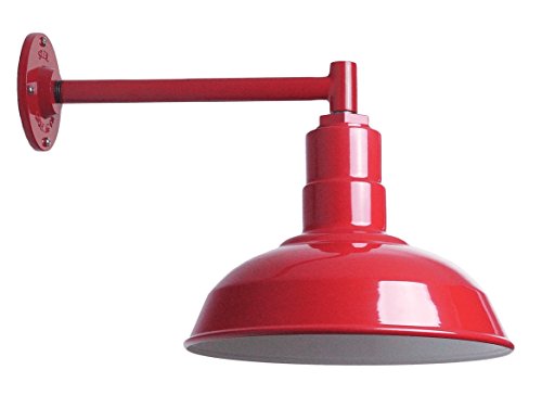 Hot Deals The Standard Light Kit | Red 12 Inch Standard Steel Shade | 11 Inch Short Stem Wall Mounted Steel Arm | Made in The USA Flash Deals - 40% OFF The Standard Light Kit | Red 12 Inch Standard Steel Shade | 11 Inch Short Stem Wall Mounted Steel Arm | Made in The USA