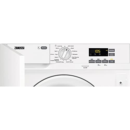 Zanussi-ZWI712UDWA-Lavadora-Integrable-Carga-Frontal-7-Kg-1200-rpm-Programa-AutoAdjust-Display-XL-Inicio-diferido-Programa-Rapido-Silenciosa-Blanco-Clase-F Zanussi-ZWI712UDWA-Lavadora-Integrable-Carga-Frontal-7-Kg-1200-rpm-Programa-AutoAdjust-Display-XL-Inicio-diferido-Programa-Rapido-Silenciosa-Blanco-Clase-F