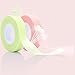 6 Rolls Eyelash Tape, Adhesive Fabric Eyelash Extension Tape, Breathable Micropore Fabric Tape for Eyelash Extension Supplies,9 m/10 Yard Each Roll (Green+Pink)