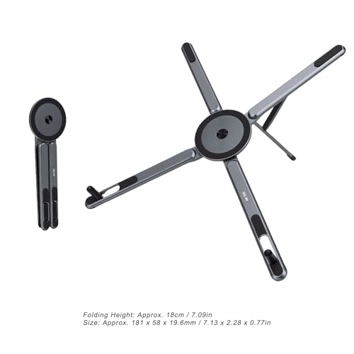 Base plegable de aluminio ajustable para laptops 10-16" miniatura 4