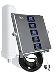 Ripetitore Segnale Cellulare 4G 3G 2G, Amplificatore GSM LTE WCDMA,800/900/1800/2100/2600MHz (argento)