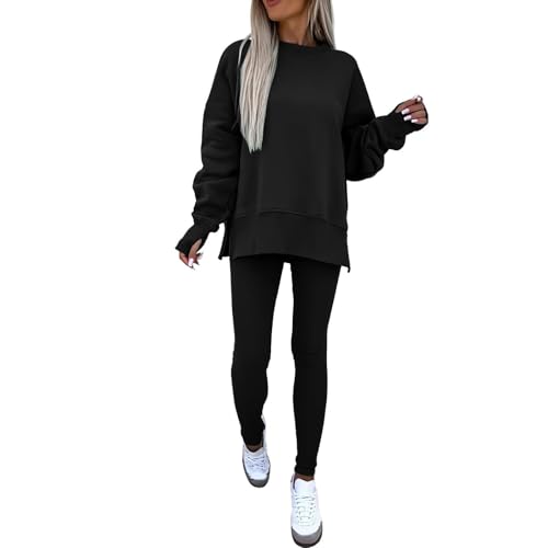 Sweatshirt and Leggings Set for Womens 2 Piece Outfits, Outfits