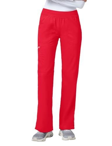 Image of Cherokee Women's Mid Rise Straight Leg Pull-on Pant