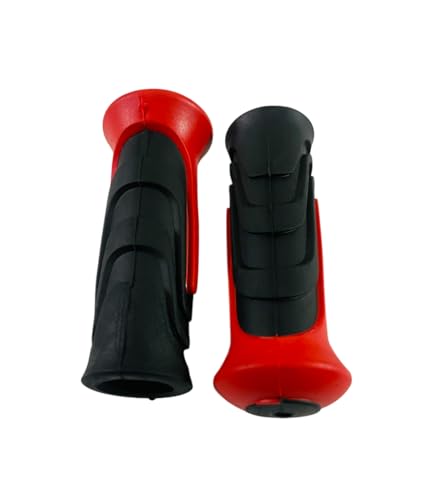 Image of Shrenik Kids Bicycle Handle Grip Cycle 12T 14T 16T 20T Bikes Dual Color Non Toxic Soft Rubber Anti-Slip Length 10.5 CM for Age Group 2-9 Years Dual Tone Color (Red)