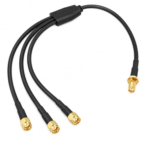 Câble adaptateur SMA femelle vers 3 SMA mâle RG58 de 30cm pour antenne