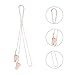 Ciieeo Fashion Eyeglass Chain Clip and Face Mask Hanging Chain, Rose Gold Metal Sunglasses Rope Snake Link, Lightweight Eyewear Accessory for Women’s Outdoor Use