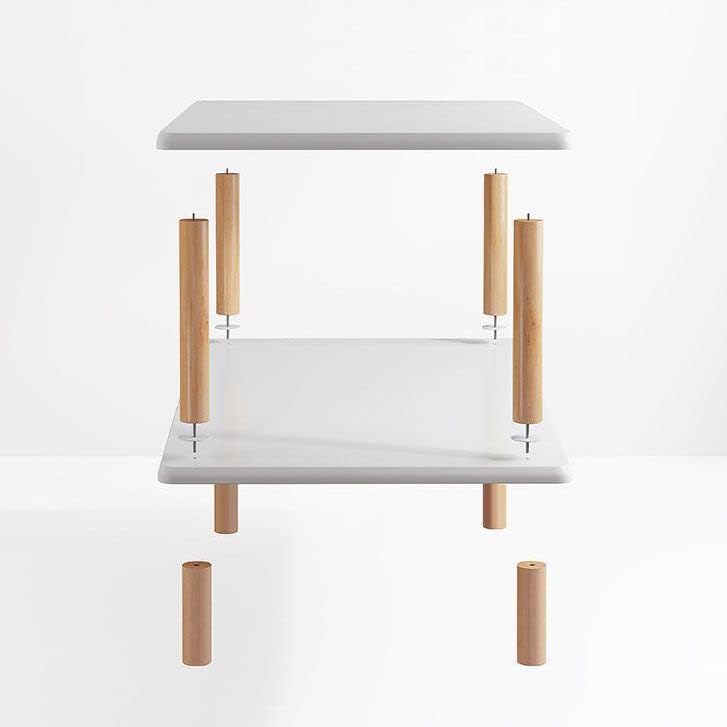 Miniatura 7 de CraftThink Estantería de 5 niveles, estantería estándar para el hogar, moderna estantería de madera con estantes rectangulares para dormitorio,