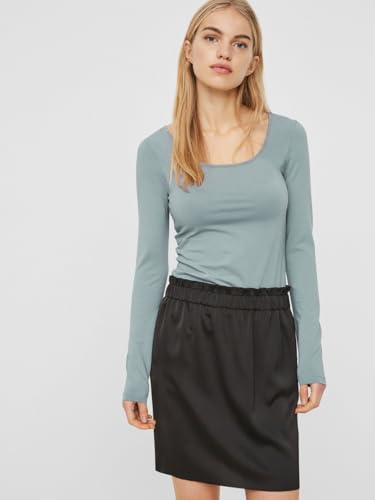 VERO MODA Damen VMMAXI My LS Soft UNECK 3-Pack, Oil Green/Abyss/Stormy Weather, XS – Ansicht 2