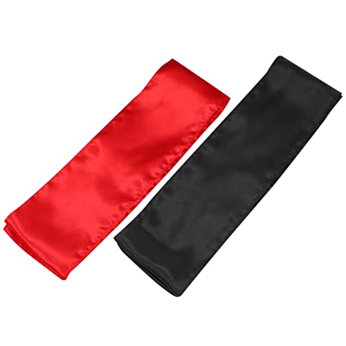 Kichvoe Bandeau Écharpe Perruque Wrap Écharpe Satin Wrap pour Perruque Satin Dentelle Bandeau 2 Pièces Satin Cover