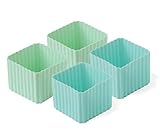 LEKKABOX Cups, Bento Förmchen 4er Set - Silikonformen für die Bentobox oder Kinder Brotdose um mehr getrennte Fächer zu haben. Super auch als Muffinförmchen, kleine Mini Backform oder für Wackelpudding.