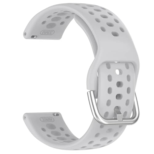 [�����ȓX] 20 mm�ėp�ʋC���E�V���J�Q���x���g�ɓK���T���X��Galaxy Watch 7 6 5 4 FE 44 mm 40 mm�X�|�[�c��փx���g(Light Gray)