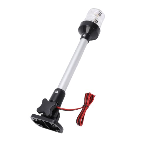 Keenso feu arrière de bateau LED blanc feu de navigation étanche 12 pouces pour ponton marin