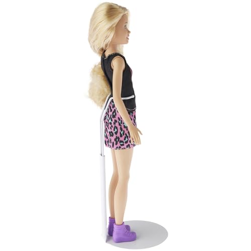 Image of Plymor DSP-5125W White Adjustable Doll Stand, fits 10, 11, and 12 inch Slim Waist Dolls, Waist is 1.125 inch - 1.5 inch wide, 3.25 inch - 4 inch around, Pack of 3