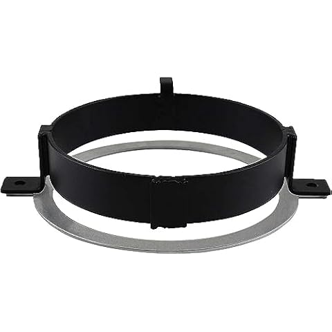 Atubeix 5.75" VTX Motorcycle Bracket Round Ring Mounting Kit/Accessories Replacement for 2002-2009 VTX 1300&1800 (Black) Cover