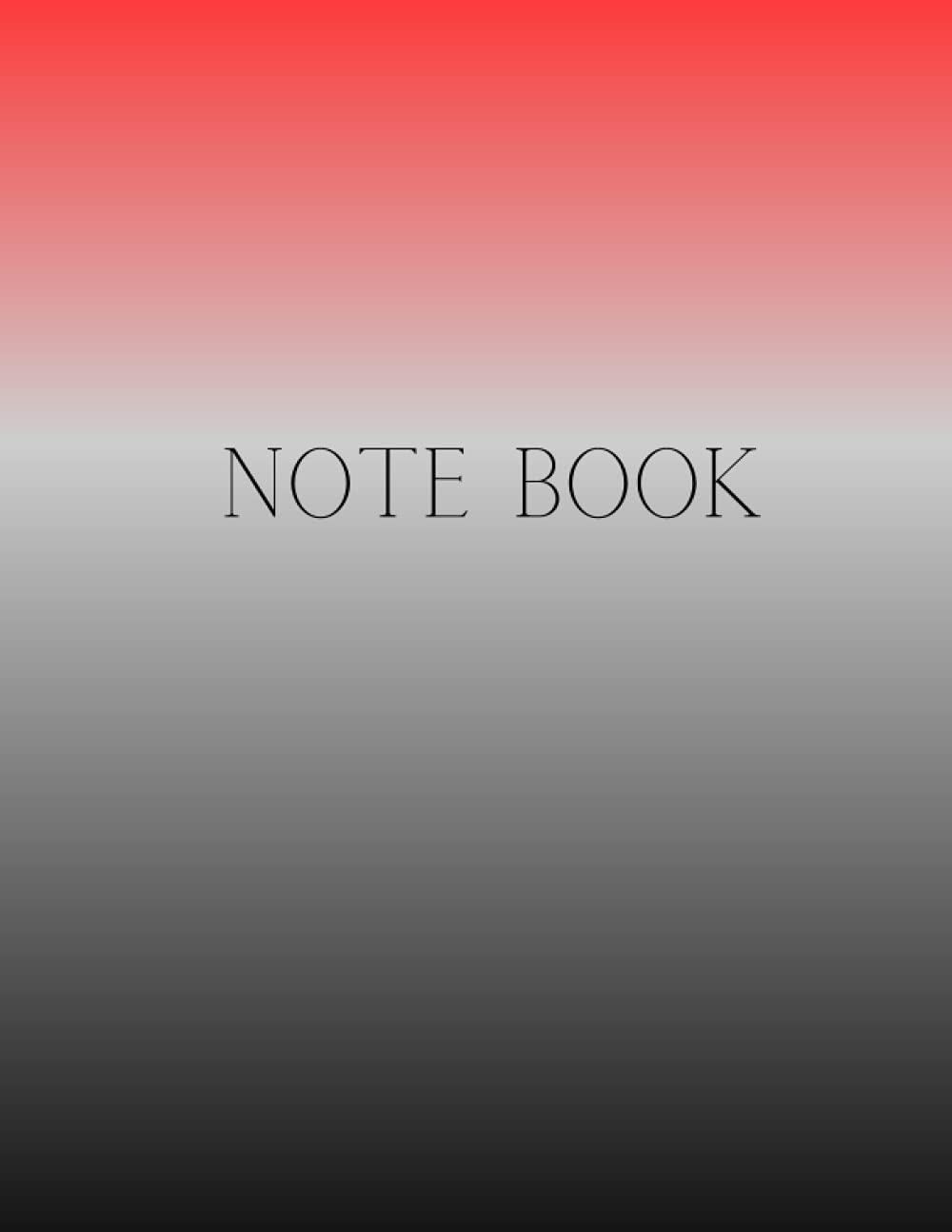 Notebook : black lined journal/ Mixed color black,white and red cover Composition Notebook -: Large 8.5 x 11 - College Ruled 120 Pages /for daily taking notes