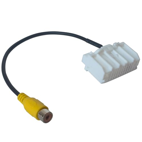 Image of Backup Rear View Camera Video Harness RCA Plug Adapter Cable for 2007-2017 Jeep Dodge 2009-2012 Chrysler 2007-2016 Reverse Rear View Camera Input Cable RCA to OEM Stereo Display Adapter
