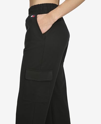 Tommy Hilfiger Women's Elastic Waistband Bootcut Cargo Sweatpants3