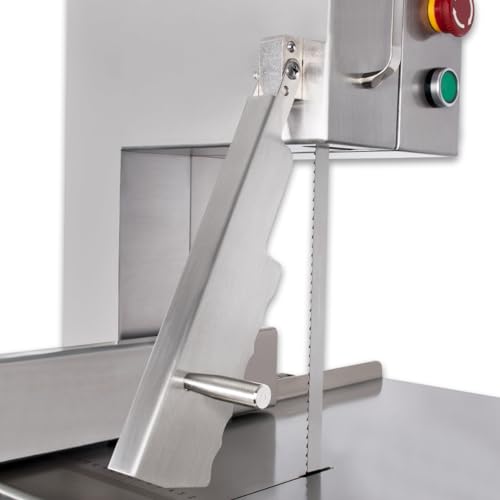 Foto von Beeketal 'BFS165' Profi Metzger Knochenbandsäge mit 9 m/s Sägebandgeschwindigkeit, Schneiddicke: ca. 0,5-150 mm, Schnitthöhe: max. ca. 230 mm, 1500 Watt Motor mit 1400U/min. (230V)