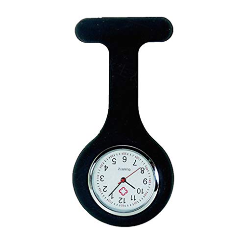 Nero Silicone Orologio da Tasca da Infermiera