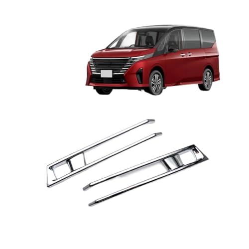 Rejilla de parachoques y marco de luz antiniebla para Nissan Serena C28 2023, cubierta frontal 2