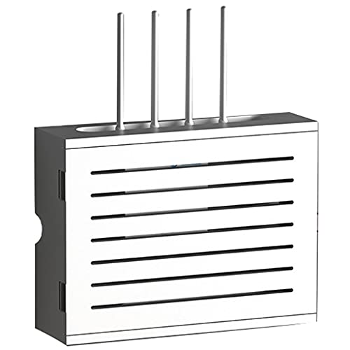 Étagère de routeur WiFi blanc-C boîte de rangement pour décodeur - 2