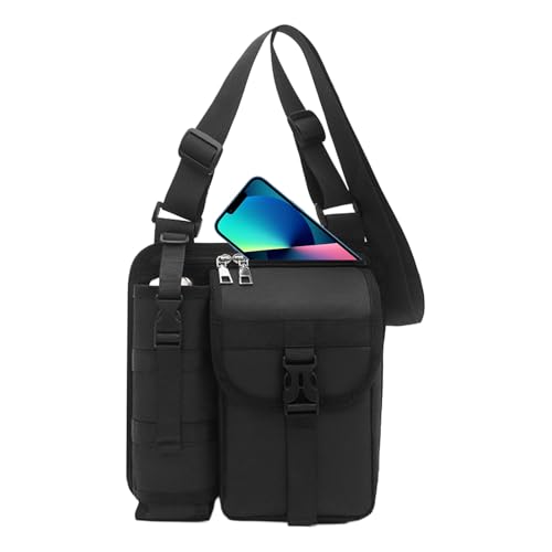 Generisch Sling Bag Para Hombres, Al Aire Libre Camping Bolsa De Pecho Bolsa De Hombro Impermeable Para Paraguas Teléfono Ocupación Escuela Deporte Hike Viajes Negocios