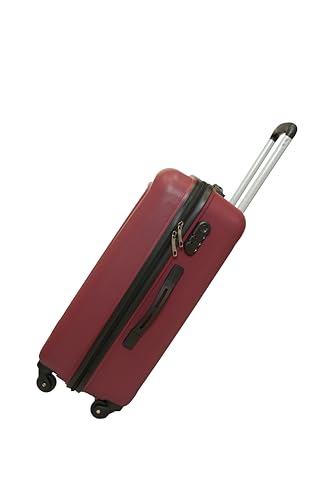 Image of VIP Aristocrat 3 Pc Set Cabin 55 cm (Small),65 cm (Medium),75 cm (Large) 4 Wheels Trolley,Hard Case Lightweight Bag & Combination Lock Suitcase with 7 Years International Warranty (Maroon)
