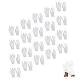 LOORGVEL 16 Paare Baumwollhandschuhe Elastisch Waschbar Weiche Baumwoll...