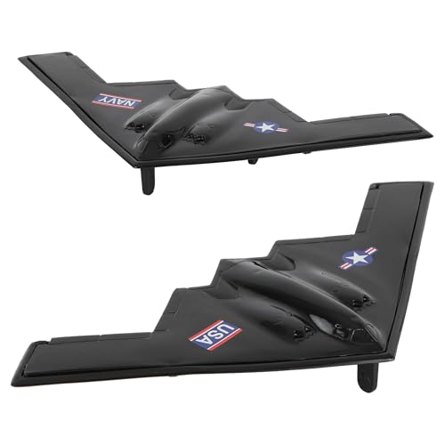 Avions bomber furtifs B-2 en plastique noir TimMee Lot de 2