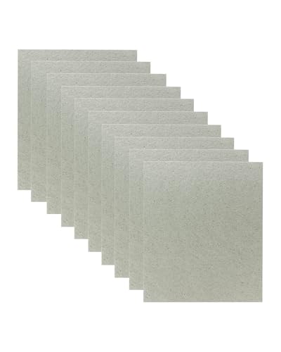 YQBOOM 10 PCS Waveguide Cover, Universal Mica Sheet for All Microwave Oven, Cut to Size, 150X120mm, 10 Pack