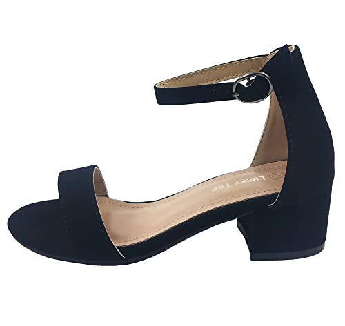 Image of Lucky Top Girls Dress Sandal Low Heel Ankle Strap