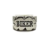  Bague pour homme en argent sterling avec BIKER solide 925