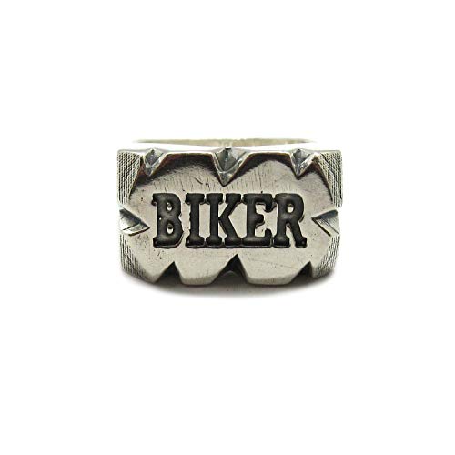 Bague biker homme argent 925 chevalière solide qui ne rouille pas