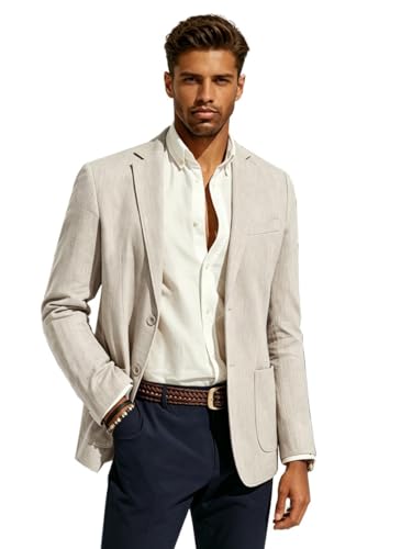 Blazer décontracté homme lin léger fini la chaleur avec cette veste d'été