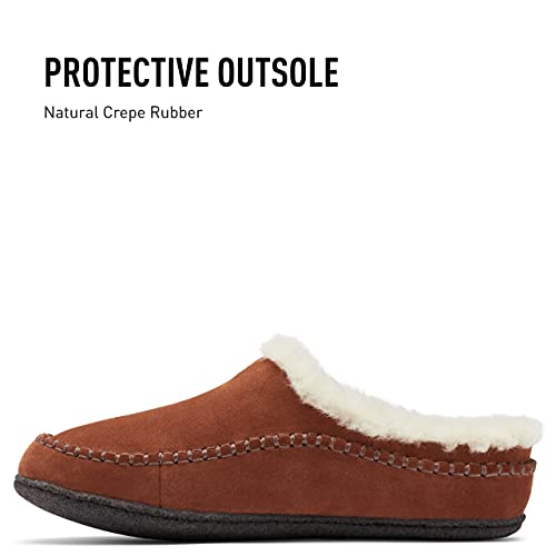 Sorel Men's Falcon Ridge Ii Slippers — Dark Amber, Blackened Brown — Indoor & Outdoor — Suede — Size 12 #TOP3