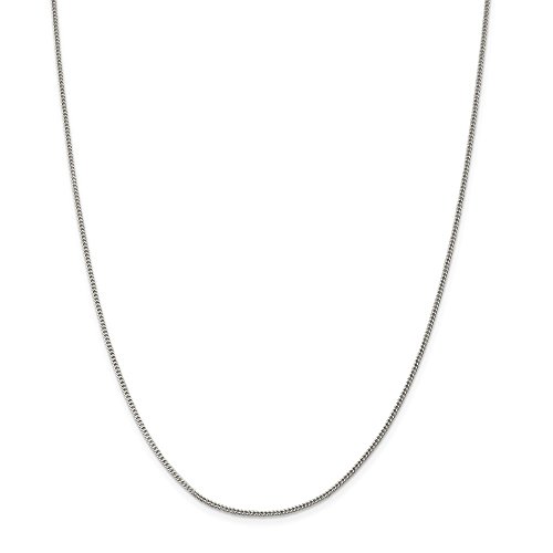 Collier chaîne gourmette solide 1.5mm en maille acier pour fille