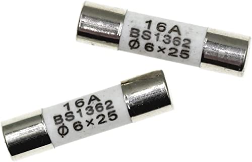 Fusibles domestiques 6x25 tube assurance céramique 250V BS1362 ampérages assortis