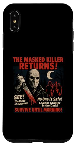 仮面キラーリターンズ スラッシャー 映画ポスター ヴィンテージ ハロウィン スマホケース iPhone XS Max 用