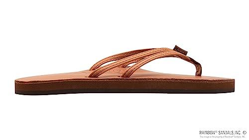 Image of Rainbow Sandals Ladies The Sand Piper Luxury Leather - Single Layer Arch w /Double Narrow 1 /3 inch Strap