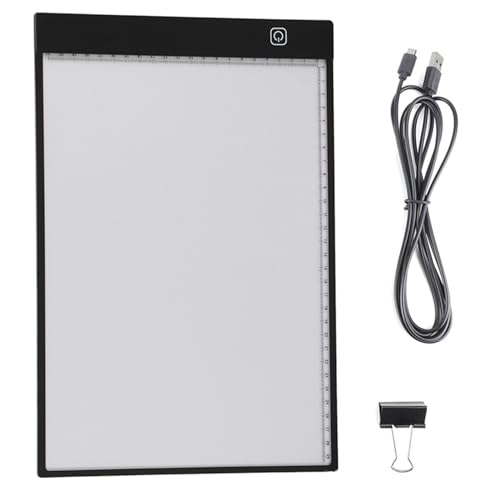 A4 LED Copy Board Light Tracing Box Copy Table, Light up Tracing Pad 3 Level Dimmable Brightness USB Power Artcraft Light Pad for Drawing, Sketching, Animation, Stenciling, Artists