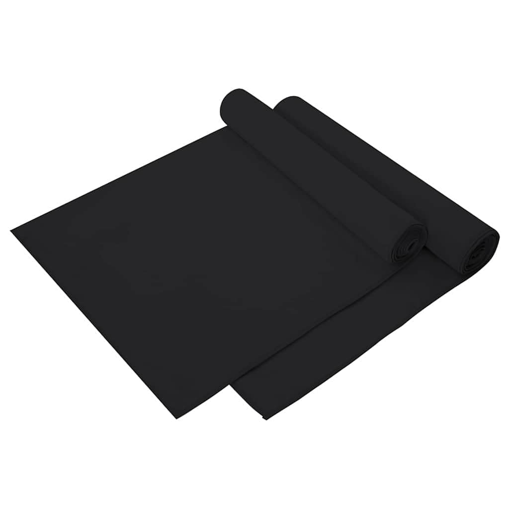 Sporthandtücher 2 Stück Schwarz 140 x 70 cm leichtes, schnelltrocknendes Fitness- und Outdoor-Handtuch für Sauna, Spa, Reisen, Hotel, Wellness, Indoor und Outdoor Nutzung