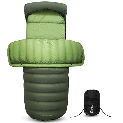 ATEPA Down Sleeping Bag, Recycled 650FP 4 Season Summer & Winter ...