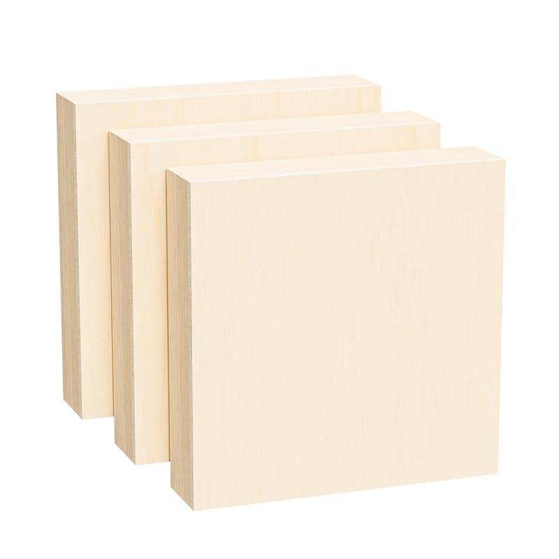Amazon.co.jp: HANSILK ウッドキャンバスボード 木製パネル 張り