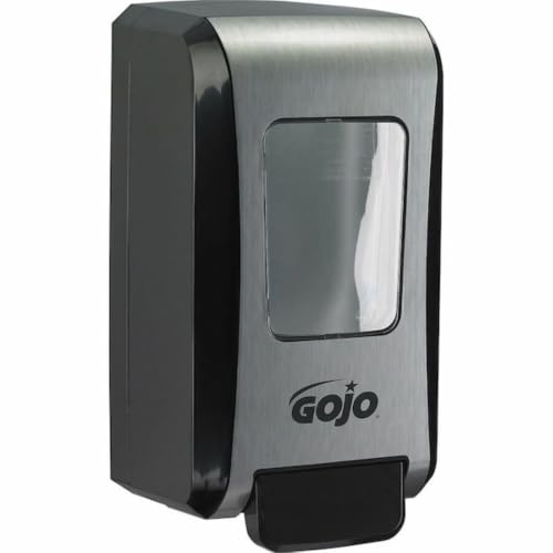 Gojo FMX-20 Manual Foam Soap Dispenser, Black/Chrome, 2000 mL - 5271-06 image 4